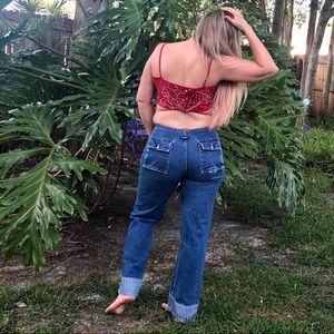 Vintage Tommy Hilfiger High Waisted Wide Leg Jeans